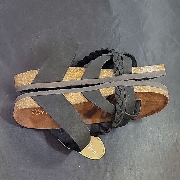 BRAND NEW WHITE MOUNTAIN HARRINGTON FOOTBED SANDALS - Picture 8 of 16